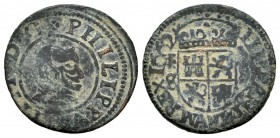 Felipe IV (1621-1665). 8 maravedís. 1662. Segovia. S. (Cal-1532). (Jarabo-Sanahuja-pag. 464 falsa de época). Ae. 1,89 g. BC+. Est...30,00.