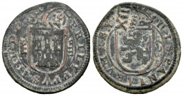 Felipe IV (1621-1665). 12 maravedís. 1641. Segovia. (Jarabo-Sanahuja-H28). Ae. 6,56 g. Resello sobre 8 maravedís. MBC. Est...18,00.