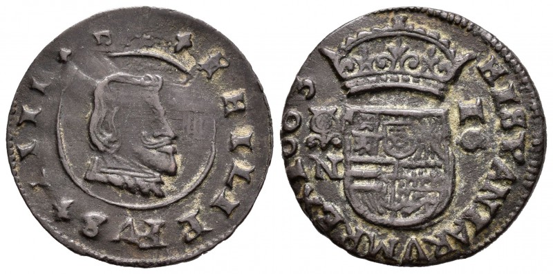 Felipe IV (1621-1665). 16 maravedís. 1663. Granada. N. (Cal-1352). (Jarabo-Sanah...