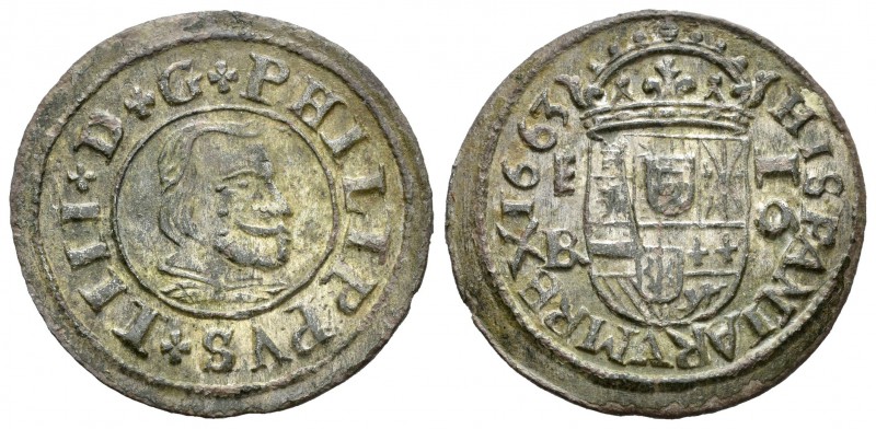 Felipe IV (1621-1665). 16 maravedí. 1663. Segovia. BR. (Cal-1512). (Jarabo-Sanah...
