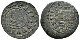 Felipe IV (1621-1665). 16 maravedís. 1663. Sevilla. R. (Cal-1568). (Jarabo-Sanahuja-M609). Ae. 4,79 g. Reverso desplazado. MBC+. Est...15,00.