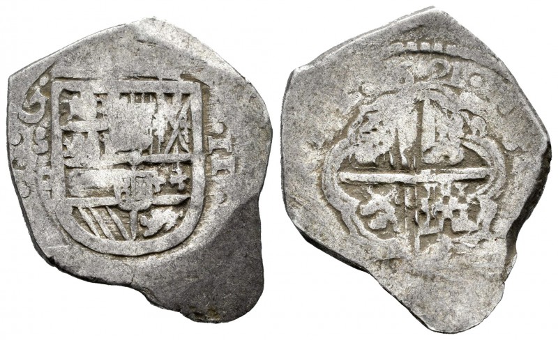 Felipe IV (1621-1665). 2 realesss. 1621. Sevilla. D. (Cal-tipo 213). Ag. 6,74 g....