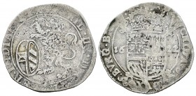 Felipe IV (1621-1665). Escalín. 1622. Brabante. (Gh-333.1). Ag. 4,92 g. MBC-. Est...20,00.