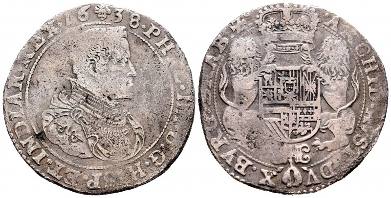 Felipe IV (1621-1665). 1 ducatón. 1638. Bruselas. (Vanhoudt-642 BS). (Vti-1295)....