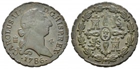Carlos III (1759-1788). 4 maravedís. 1786. Segovia. (Cal-1911). Ae. 5,25 g. EBC-. Est...50,00.