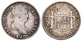 Fernando VII (1808-1833). 1 real. 1820. Guatemala. M. (Cal-1123). Ag. 3,29 g. Escasa. MBC. Est...40,00.