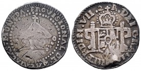 Fernando VII (1808-1833). 2 reales. 1811. Zacatecas. (Cal-1062). Ag. 7,10 g. Flores en lugar de leones en el escudo. Golpe que afecta a la fecha del a...