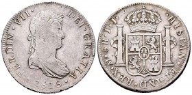 Fernando VII (1808-1833). 8 reales. 1816. México. JJ. (Cal-559). Ag. 26,80 g. MBC/MBC+. Est...60,00.
