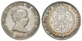 Isabel II (1833-1868). 4 reales. 1849. Madrid. CL. (Cal-296). Ag. 5,18 g. MBC-. Est...35,00.