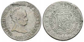 Isabel II (1833-1868). 4 reales. 1837. Sevilla. DR. (Cal-313). Ag. 5,71 g. BC. Est...20,00.