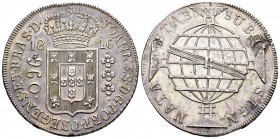 Brasil. Joao Príncipe Regente. 960 reis. 1816. Río de Janeiro. R. 26,65 g. Dos restos de soldadura en reverso. EBC/EBC-. Est...75,00.