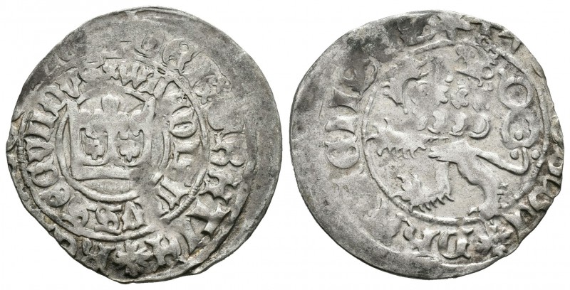 República Checa. Wenceslao II. Gros. (1278-1305). Praga. (Frynas-B.25.16). Ve. 2...