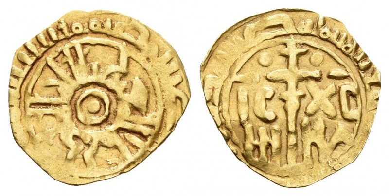 Italia. Sicilia. Ruggero II. Tari de oro. (1154-1166). Au. 0,70 g. MBC. Est...24...