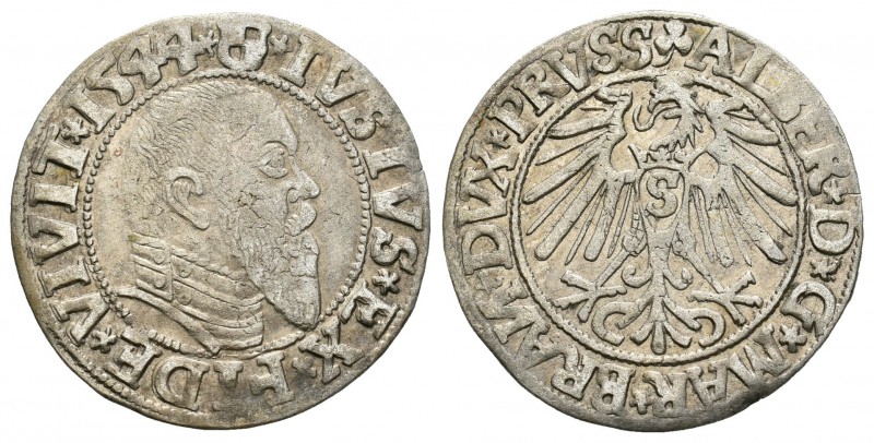 Polonia. Prussia. Albert Hohenzollern. Grosz. 1544. Królewiec . (Kopicki-3786 (R...