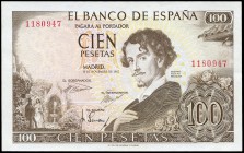 100 pesetas. 1965. Madrid. (Ed 2017-470).  19 de noviembre, Gustavo Adolfo Bécquer. Sin serie. SC. Est...35,00.