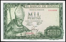 1000 pesetas. 1965. Madrid. (Ed 2017-471). 19 de noviembre, San Isidoro. Sin serie. SC. Est...80,00.
