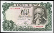 1000 pesetas. 1971. Madrid. (Ed 2017-474c). 17 de septiembre, José Echegaray. Serie 5L. SC. Est...50,00.
