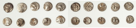 ANCIENT LOTS. Celtic. Gaul. Ca. mid 1st century BC. Lot of ten (10) AR quinarii. VG-Choice Fine. Includes: Ten AR quinarii, various tribes and types. ...