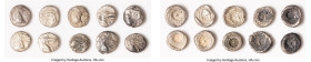 ANCIENT LOTS. Greek. Caria. Halicarnassus. Ca. 510-480 BC. Lot of ten (10) AR hectes. VG-Choice Fine. Includes: Ten AR hectes, head of ketos right or ...