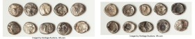 ANCIENT LOTS. Greek. Caria. Halicarnassus. Ca. 510-480 BC. Lot of ten (10) AR hectes. Good-Choice Fine. Includes: Ten AR hectes, head of ketos right o...