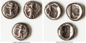 ANCIENT LOTS. Greek. Achaemenid Persia. Ca. 5th-4th century BC. Lot of three (3) AR sigloi. Fine-Choice Fine. Includes: Three AR sigloi, Persian king ...