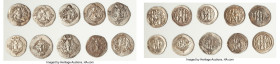 ANCIENT LOTS. Oriental. Sasanian Kingdom. Lot of ten (10) AR drachms. VG-VF. Includes: Ten AR drachms, various rulers and types. SOLD AS IS, NO RETURN...