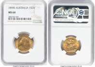 Victoria gold Sovereign 1894-S MS64 NGC, Sydney mint, KM13. HID09801242017 © 2024 Heritage Auctions | All Rights Reserved