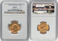 George V gold Sovereign 1923-M MS64 NGC, KM29. HID09801242017 © 2024 Heritage Auctions | All Rights Reserved