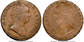 Maria Theresa Mint Error - Reverse Brockage Kreuzer ND (1760-1765) AU58 Brown NGC, Unknown mint, KM1993. Reverse Brockage. From the L. William Libbert...