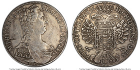 Burgau. Maria Theresa Pair of Certified silver Talers XF Details (Cleaned) PCGS, 1) 1765-SC, Gunsberg mint, KM1742, Dav-1147. 2) 1780-SF X, Guenzberg ...