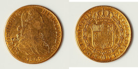 Charles IV gold 8 Escudos 1802 Mo-FT XF (Cleaned), Mexico City mint, KM159, Cal-1645. 36.5mm. 26.7gm. HID09801242017 © 2024 Heritage Auctions | All Ri...