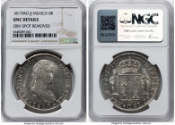 Ferdinand VII silver 8 Reales 1817 Mo-JJ UNC Details (Obverse Spot Removed) NGC, Mexico City mint, KM111. HID09801242017 © 2024 Heritage Auctions | Al...