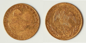 Republic gold 8 Escudos 1850 Go-PF Fine, Guanajuato mint, KM383.7, Fr-72. 35.9mm. 26.9gm. HID09801242017 © 2024 Heritage Auctions | All Rights Reserve...