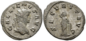 Gallienus (AD 253–268). Antoninianus (Billon, 23 mm, 3.05 g), Rome mint, 262.

 GALLIENVS AVG Radiate head of Gallienus right / SECVRIT AVG Securita...