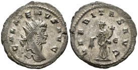 Gallienus (AD 253–268). Antoninianus (Billon, 22 mm, 3.37 g), Rome mint, 265–267.

 GALLIENVS AVG Radiate head of Gallienus right / VBERITAS AVG Ube...