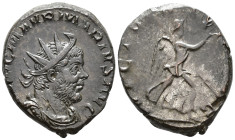 Marius (AD 269). Antoninianus (AE, 21 mm, 4.21 g), Cologne mint. 

 IMP C M AVR MARIVS AVG Radiate, draped and cuirassed bust of Marius right, seen ...