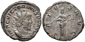 Victorinus (AD 269–271). Antoninianus (AE, 21 mm, 3.11 g), Cologne mint, 269–270.

 IMP C VICTORINVS P F AVG Radiate and cuirassed bust of Victorinu...