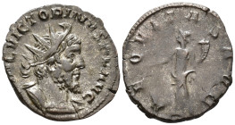 Victorinus (AD 269–271). Antoninianus (AE, 21 mm, 2.75 g), Cologne mint, 269.

 IMP C VICTORINVS P F AVG Radiate and cuirassed bust of Victorinus ri...