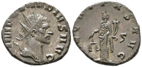 Claudius II Gothicus (AD 268–270). Antoninianus (AE, 19 mm, 3.14 g), Rome mint, 270.

 IMP CLAVDIVS AVG Radiate head of Claudius II right / AEQVITAS...