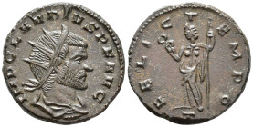 Claudius II Gothicus (AD 268–270). Antoninianus (AE, 19 mm, 4.31 g), Mediolanum mint, 268–269.

 IMP CLAVDIVS P F AVG Radiate, draped and cuirassed ...