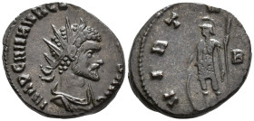 Quintillus (AD 270). Antoninianus (AE, 19 mm, 3.88 g), Rome mint, 270.

 IMP C M AVR CL QVINTILLVS AVG Radiate, draped and cuirassed bust of Quintil...