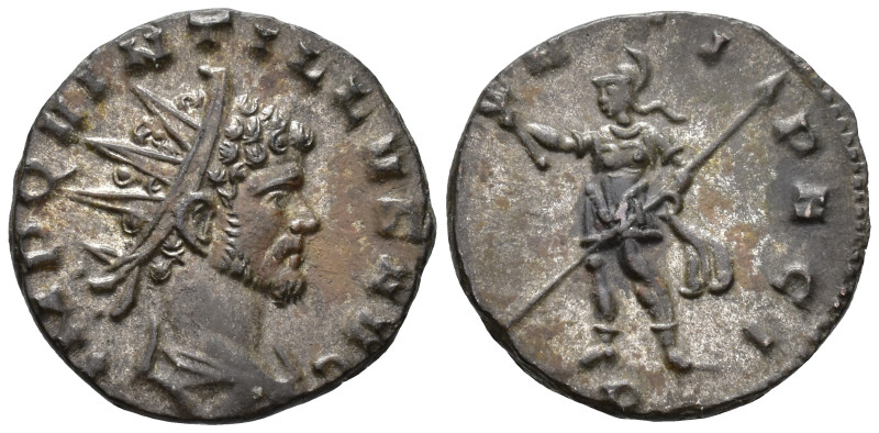 Quintillus (AD 270). Antoninianus (AE, 18 mm, 2.59 g), Mediolanum mint, 270.

...