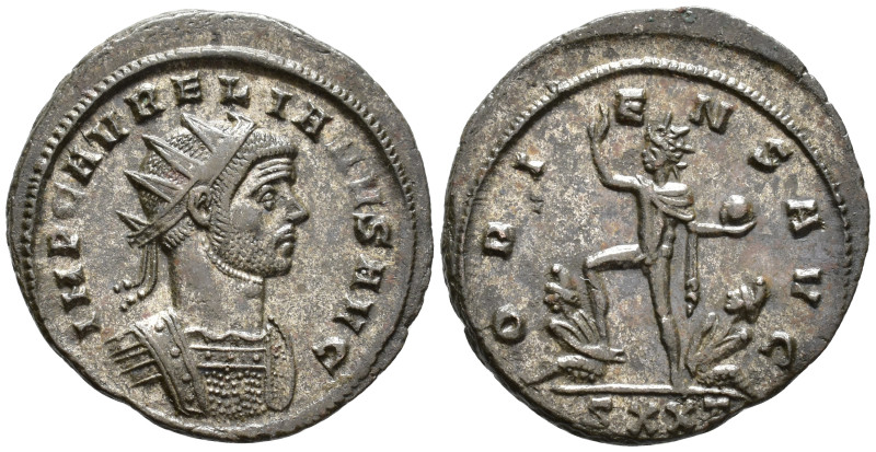 Aurelian (AD 270–275). Antoninianus (AE, 23 mm, 3.52 g), Ticinum mint, 274.

 ...