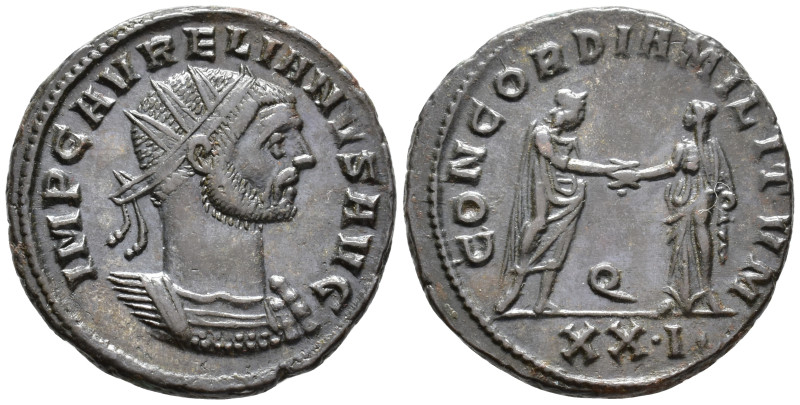 Aurelian (AD 270–275). Antoninianus (AE, 22 mm, 4.11 g), Siscia mint, 274–275.
...