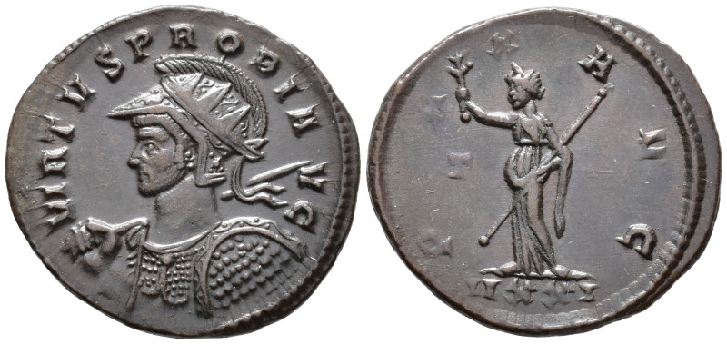 Probus (AD 276–282). Antoninianus (AE, 23 mm, 3.82 g), Ticinum mint, 281.

 VI...
