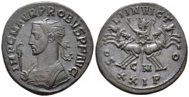 Probus (AD 276–282). Antoninianus (AE, 22 mm, 3.95 g), Cyzicus mint, 280.

 IMP C M AVR PROBUS P F AVG Radiate bust of Probus left in imperial mantl...