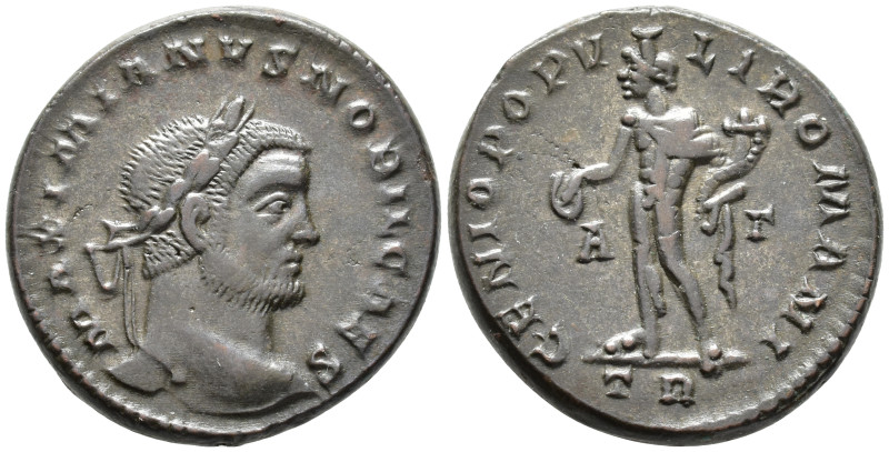 Galerius, Caesar (AD 293–305). Follis (AE, 26 mm, 11.38 g), Treveri mint, c. 298...