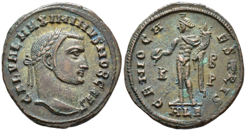 Maximinus II, Caesar (AD 305–309). Follis (AE, 25 mm, 6.22 g), Alexandria mint, ...