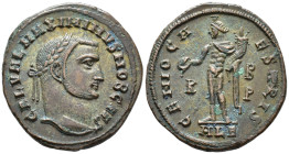 Maximinus II, Caesar (AD 305–309). Follis (AE, 25 mm, 6.22 g), Alexandria mint, 308–309.

 GAL VAL MAXIMINVS NOB CAES Laureate head of Maximinus II ...