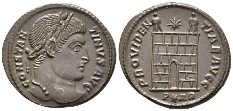 Constantine I (AD 307/310–337). Follis (AE, 20 mm, 3.08 g), Arelate mint, 324–32...
